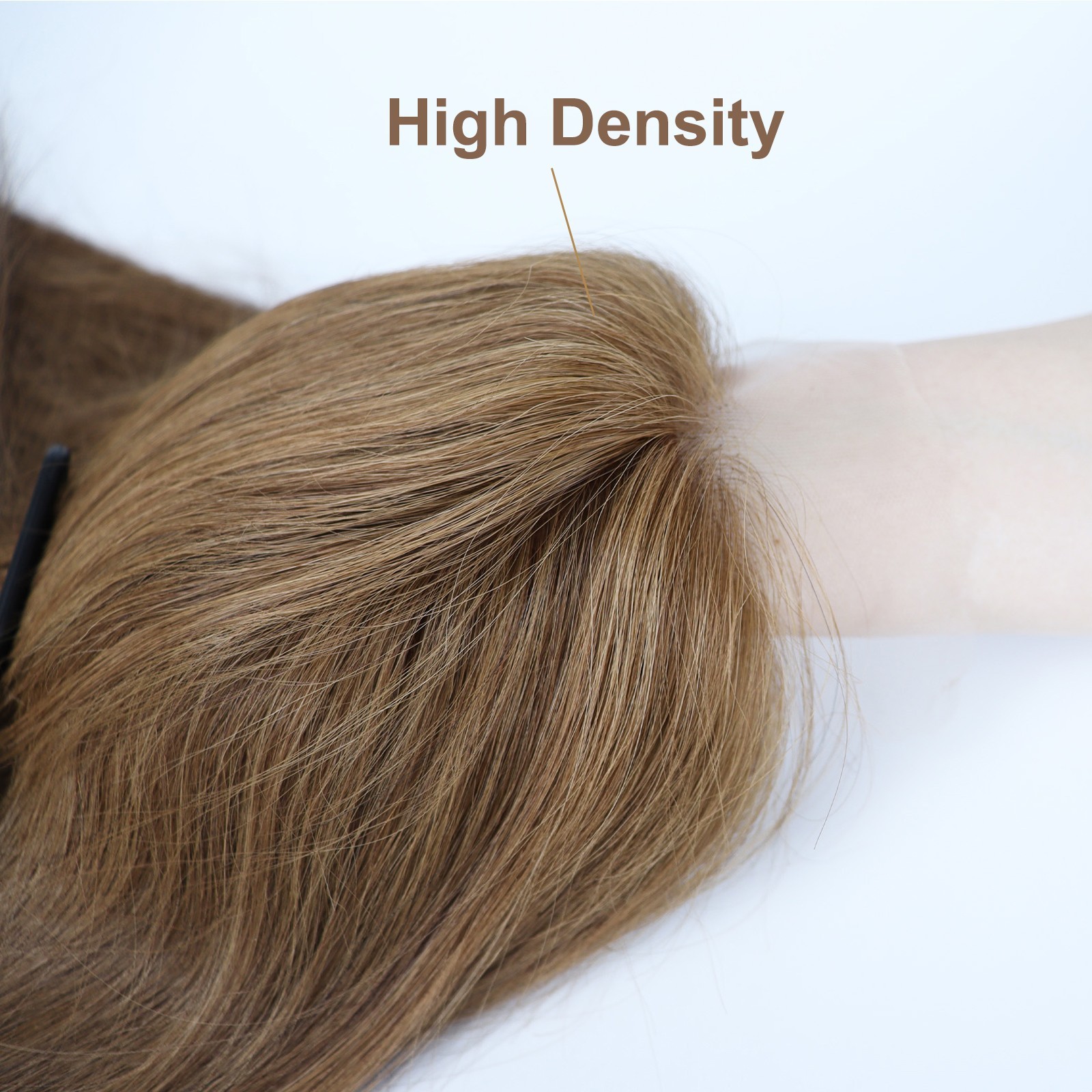 Silk Base Real Human Hair Topper #30 Auburn Remy Hair Lace Closure For Woman