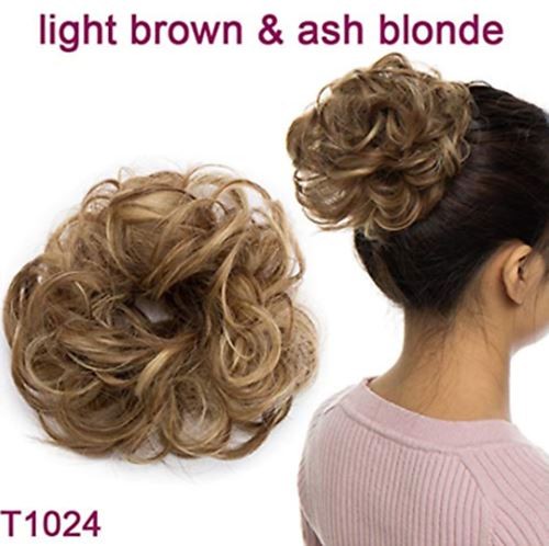 35G Chignon With Elastic Rubber Bands Synthetic Chignon Donut Buns Hairpiece
