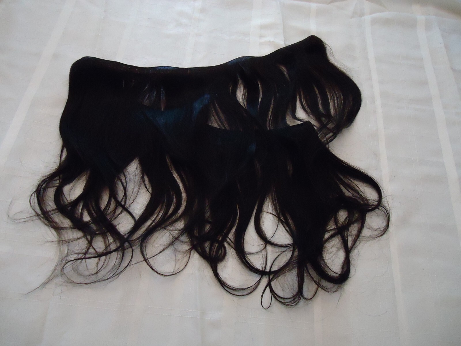 Fashion Straight Hair Extensions Natural Black/Brown 1pc Remy Human Hair