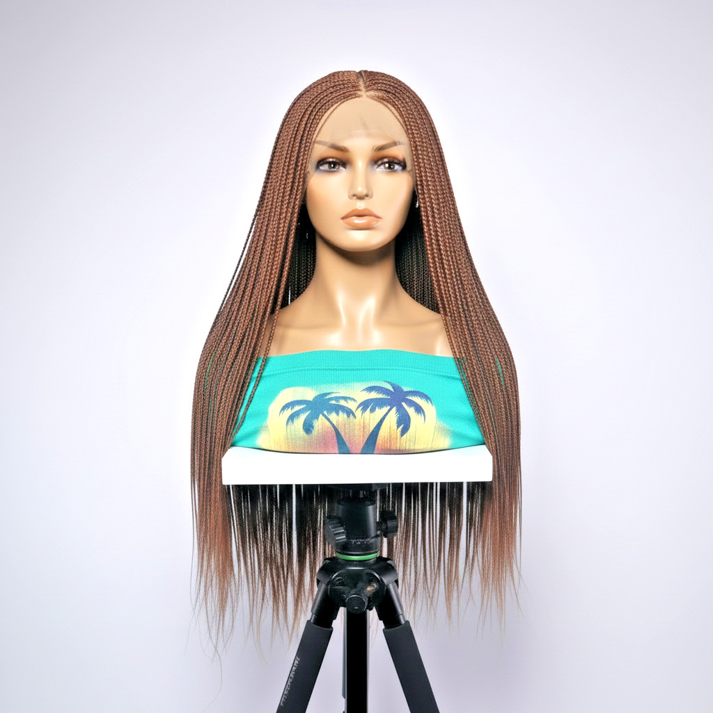 Micro Twist Braids. HD Full Lace Cap. Million Braids, Lightweight, Free Parting