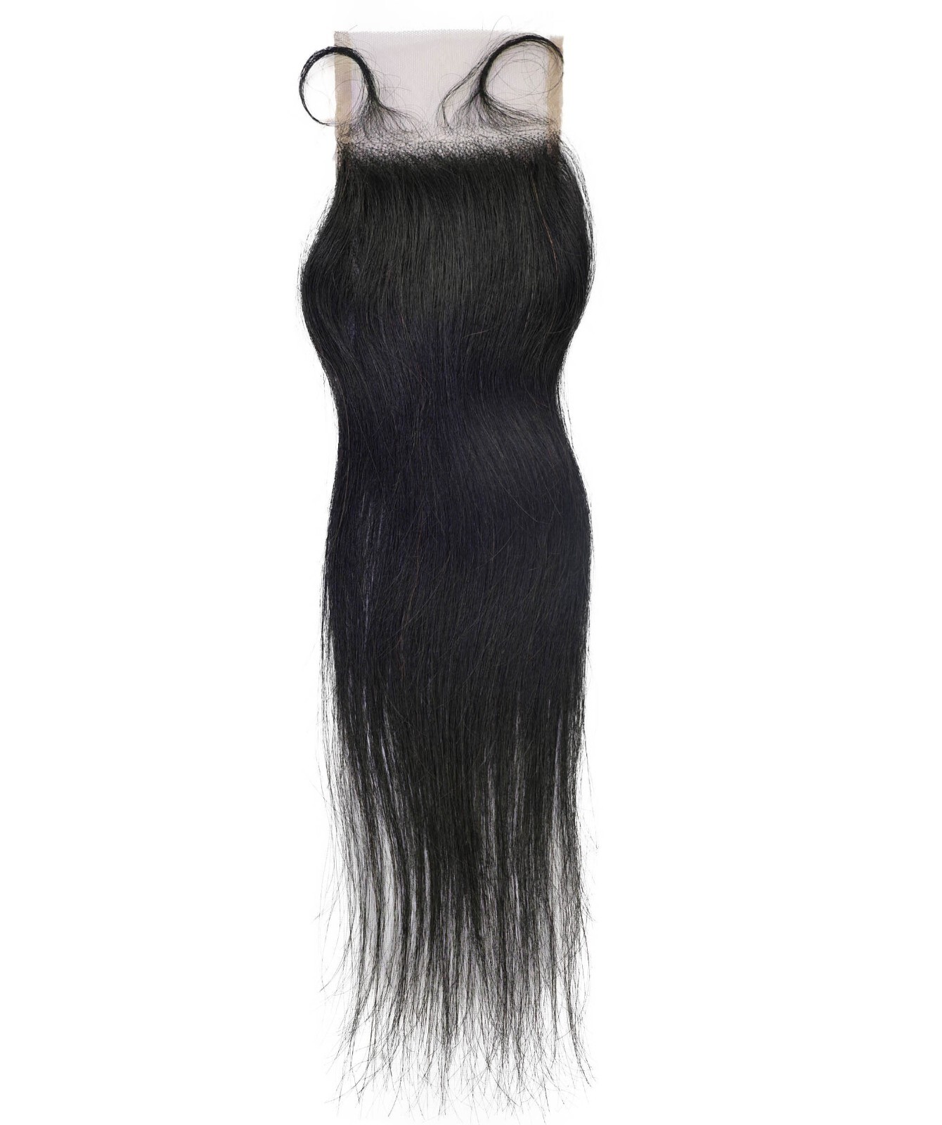 Amahle 4×4 Lace Closure Straight 12″ Natural Color 100% Human Hair Extensions