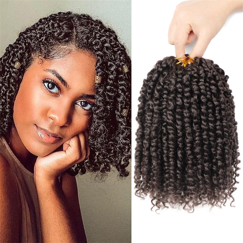 Nayoo Passion Twist Hair For Kids – 8 Packs 8 Inch Passion Twist Crochet Hair