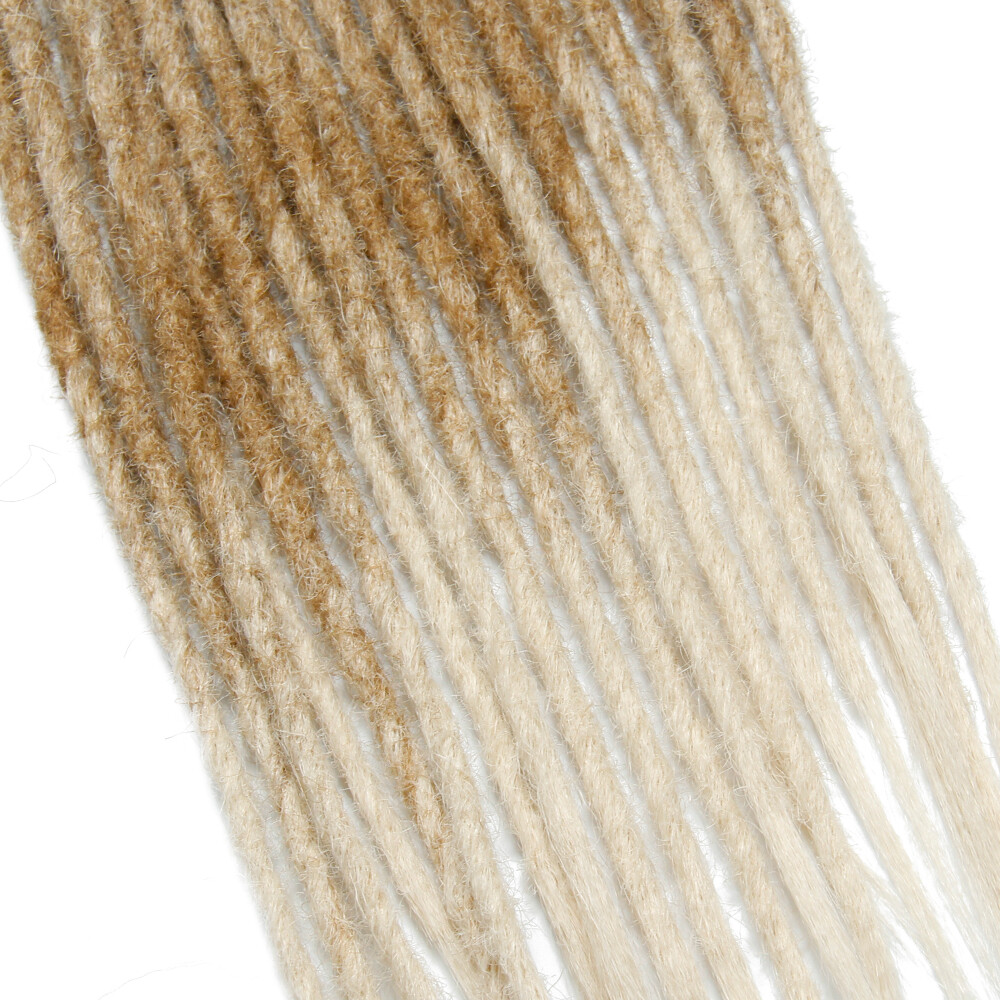 24″ Soft Thin 0.6cm Double Ended Dreadlocks Synthetic Braid DE Dreads Extensions