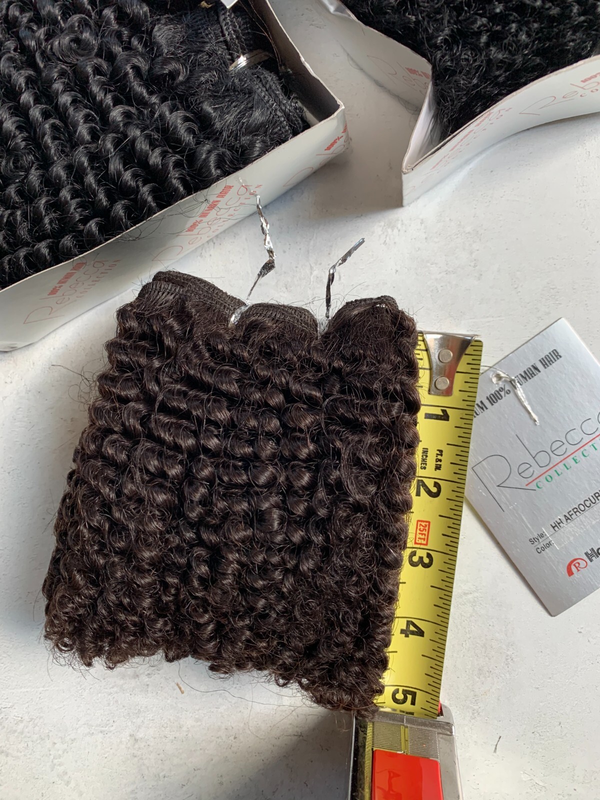 100% Human Hair for Weaving, Afro Curl 10″ Feels Soft & Looks Natural, #1 #1B