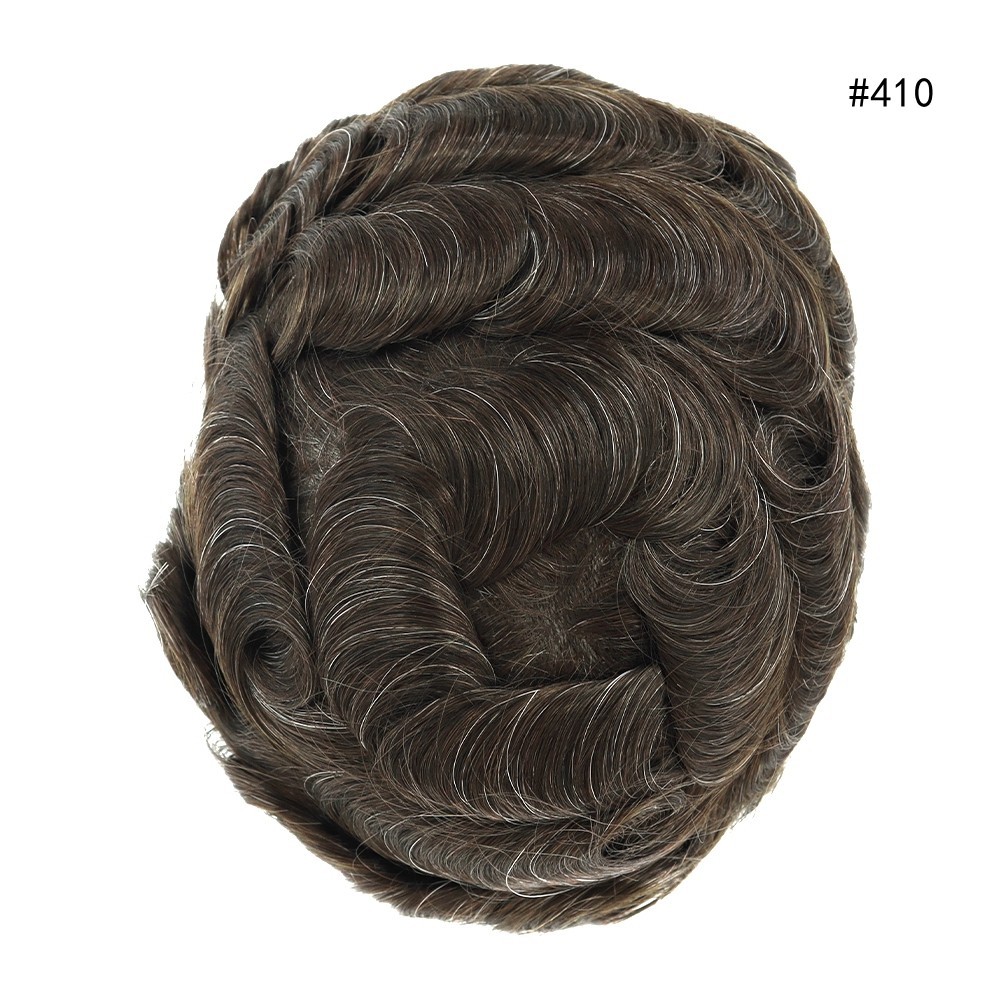 Toupee For Men Human Hair Repelecment System Lace Thin Skin Gent Hairpieces 8×10