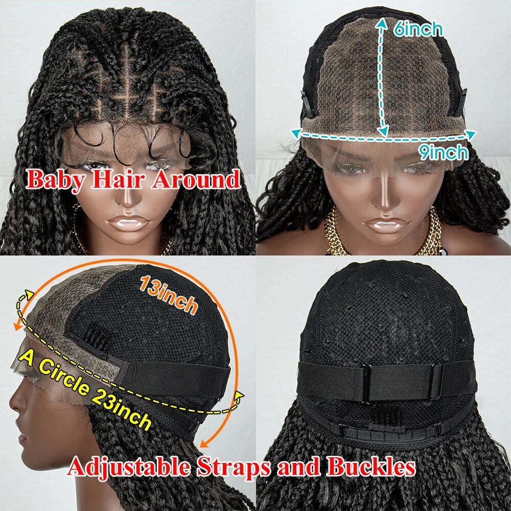 32 Inches Synthetic Lace Braided Wigs Lace Women Braid Wigs Clearance Lace Wig