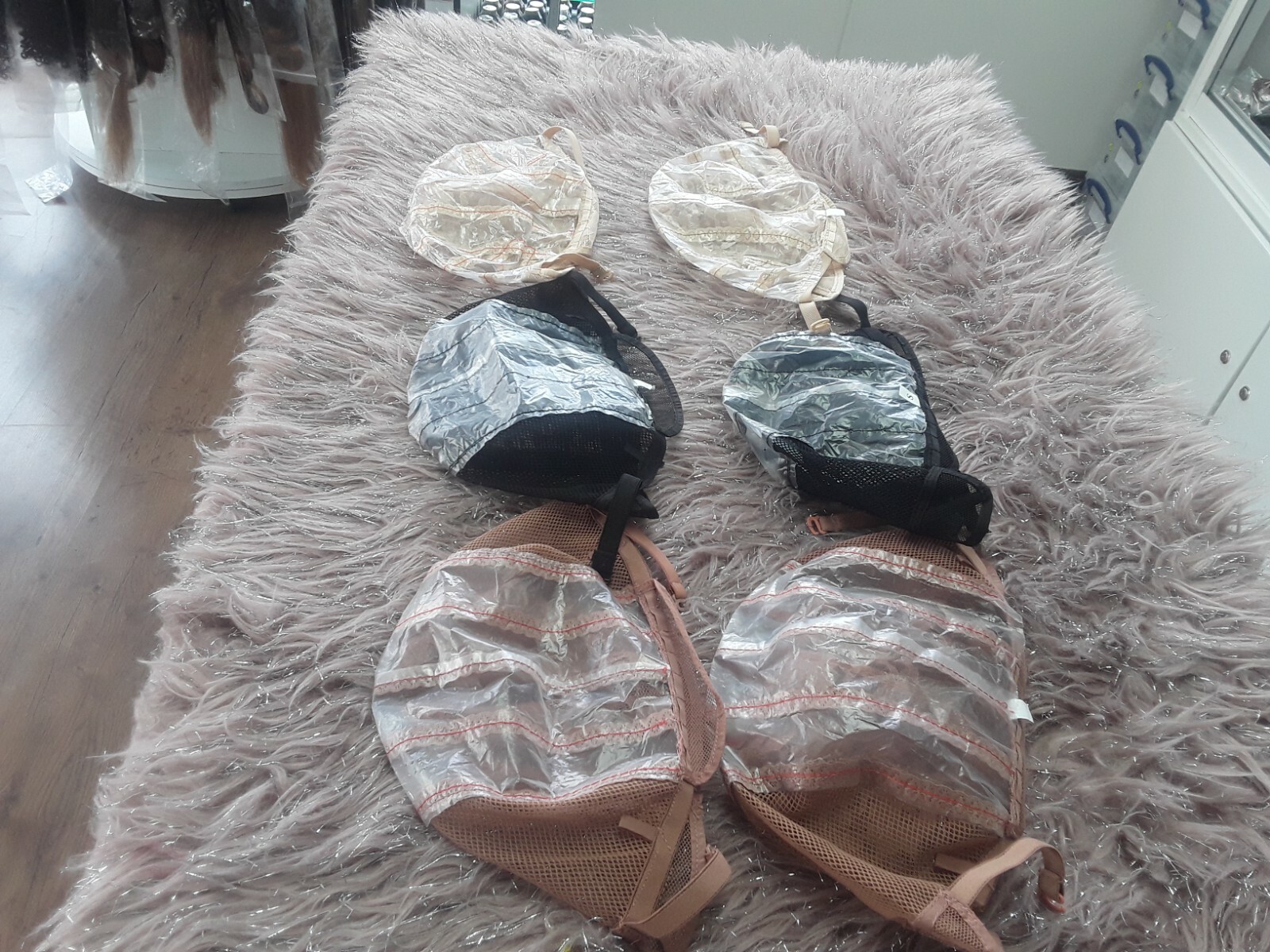 BREATHABLE Wig Caps with lace Net For Making Wigs With Adjustable Straps 6pcs