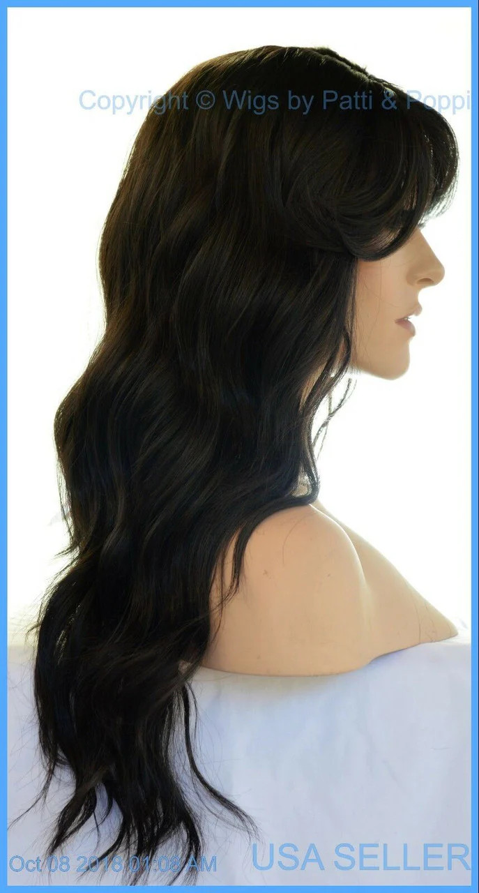 LACE FRONT HAND TIED EAR TO EAR LACE HEAT FRIENDLY COLOR #2 WIG USA SELLER 1314