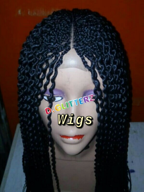 (SALES) WaterMelon African Braided wigs (Purple)