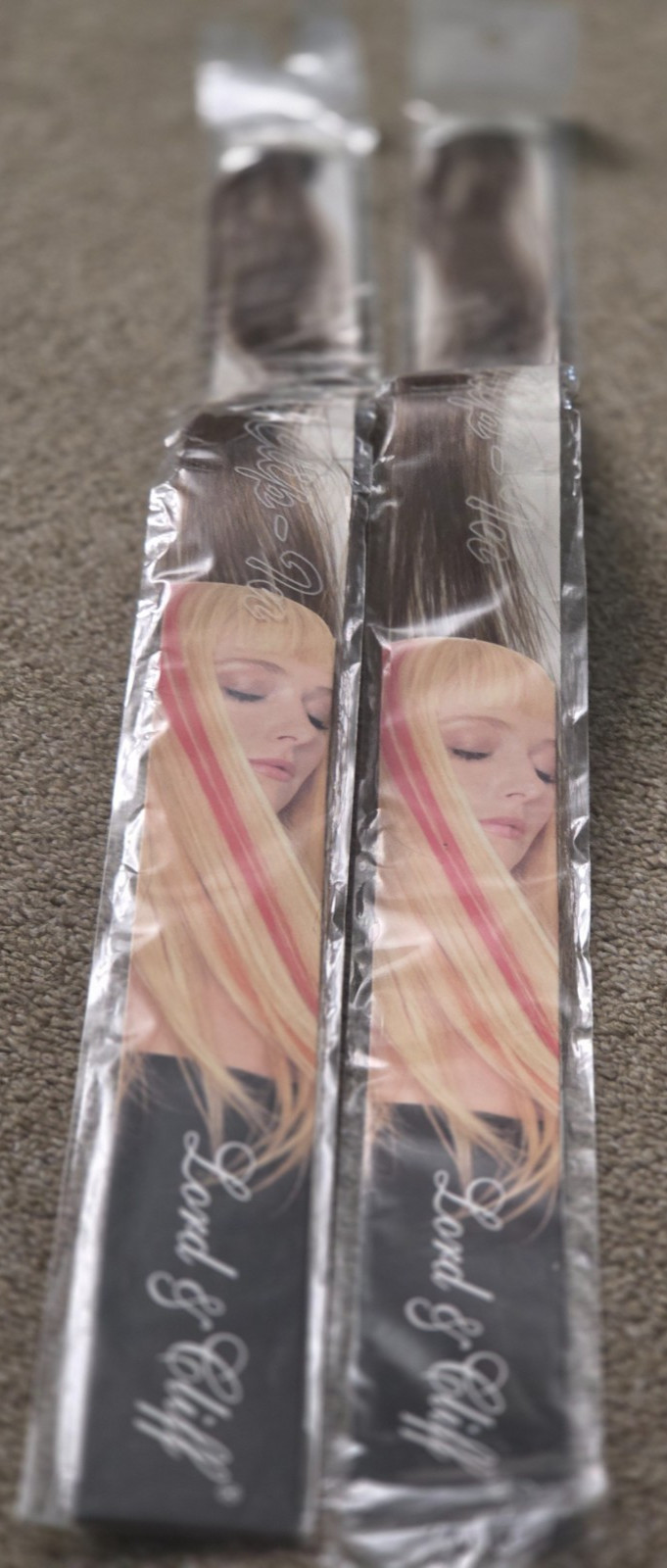 LORD & CLIFF # 6 Highlight Clip-In 100% Human Hair 18″ Med. Chestnut Brown 2 pcs
