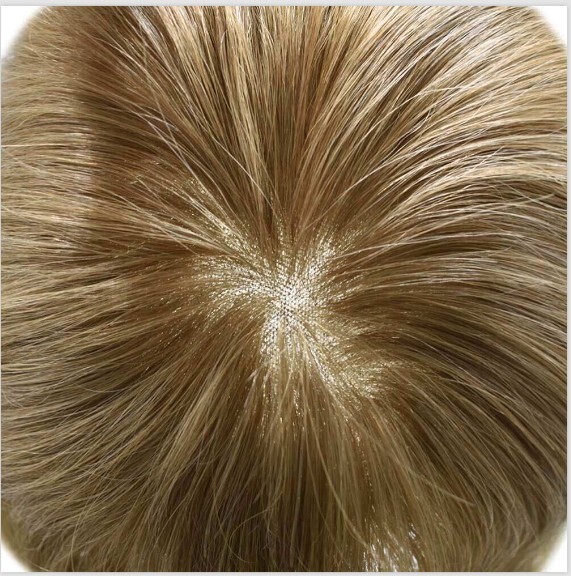 Swiss Lace Front Mens Toupee Poly Skin Hairpieces Human Hair Replacement System