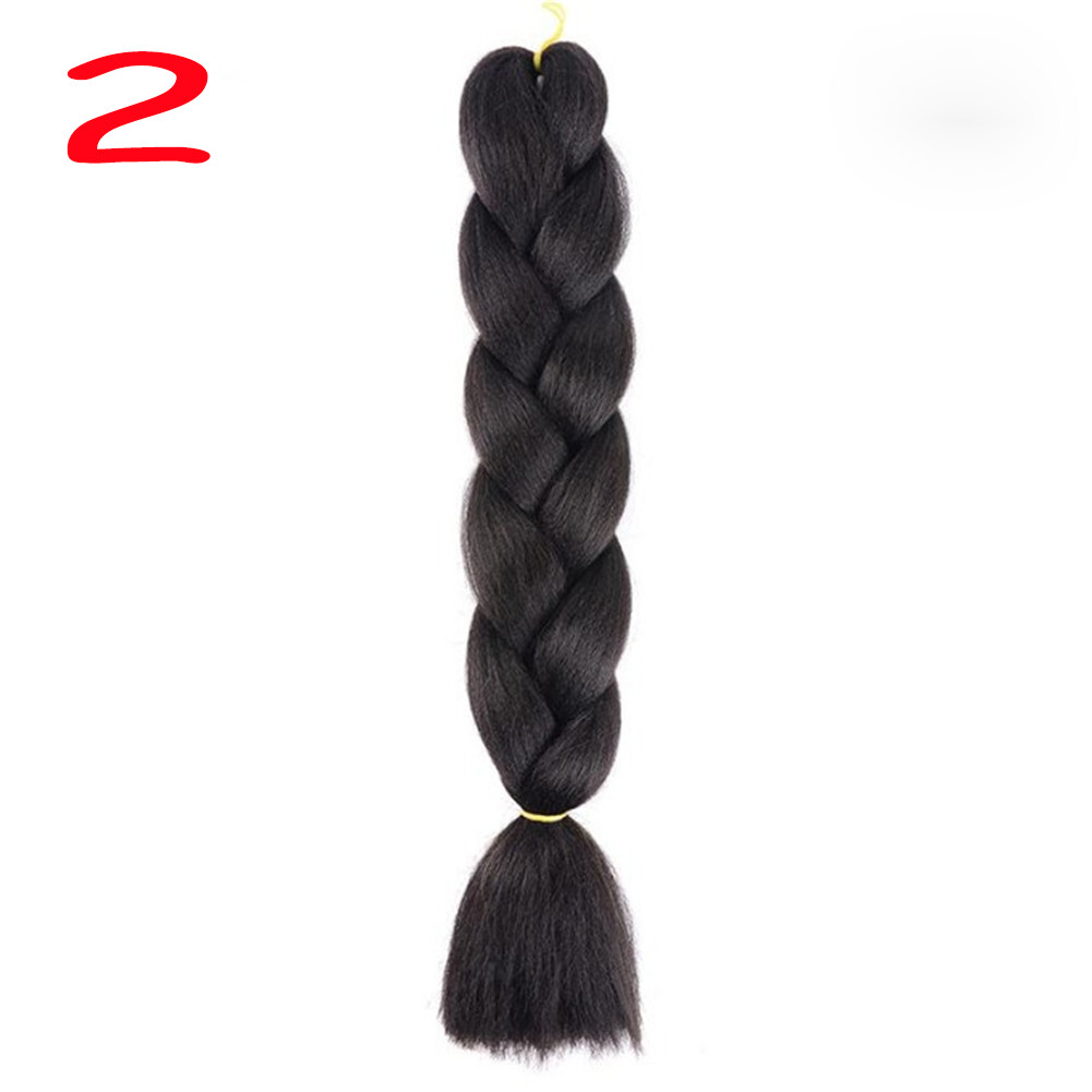 Jumbo Braiding Hair Synthetic Ombre Kanekalon Braids 24” Crochet Extensions