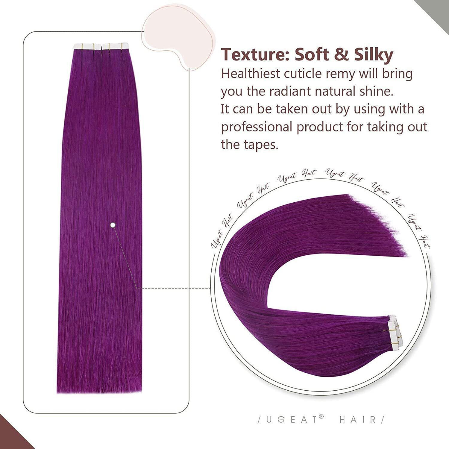 Tape in Human Hair Extensions Skin Wefts Premium Remy Hair Highlight BlondeWomen