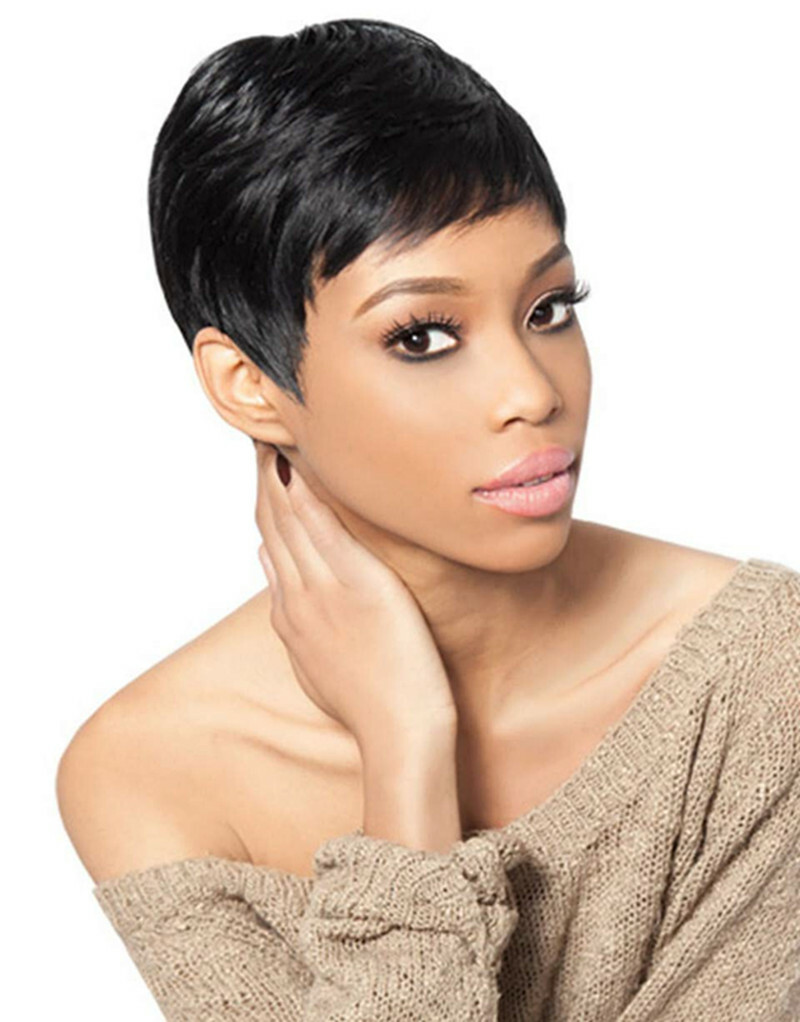 Pixie Cut Wigs Human Hair for Black Women Short Wigs Glueless