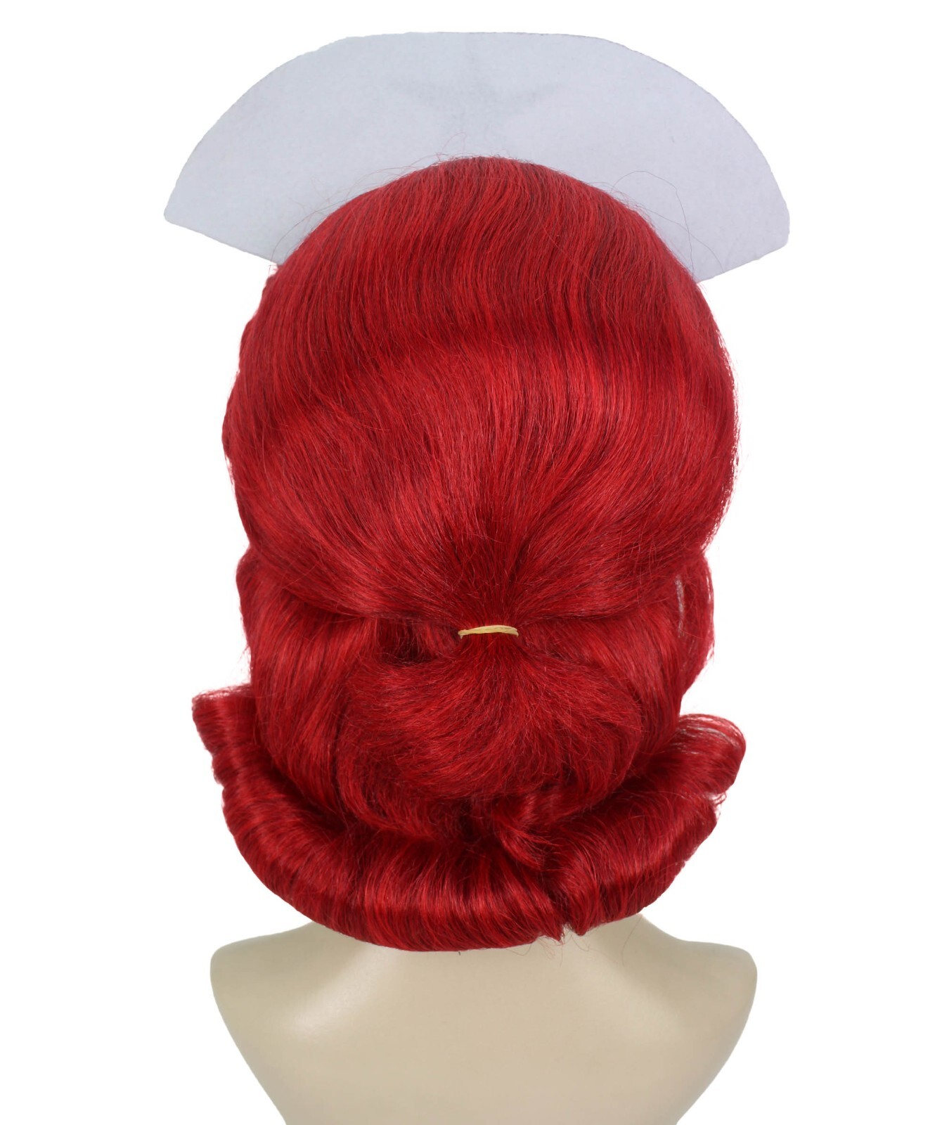 HPO Adult Unisex Dark Red Drag Queen Wig, Best for Halloween, Flame-retardant