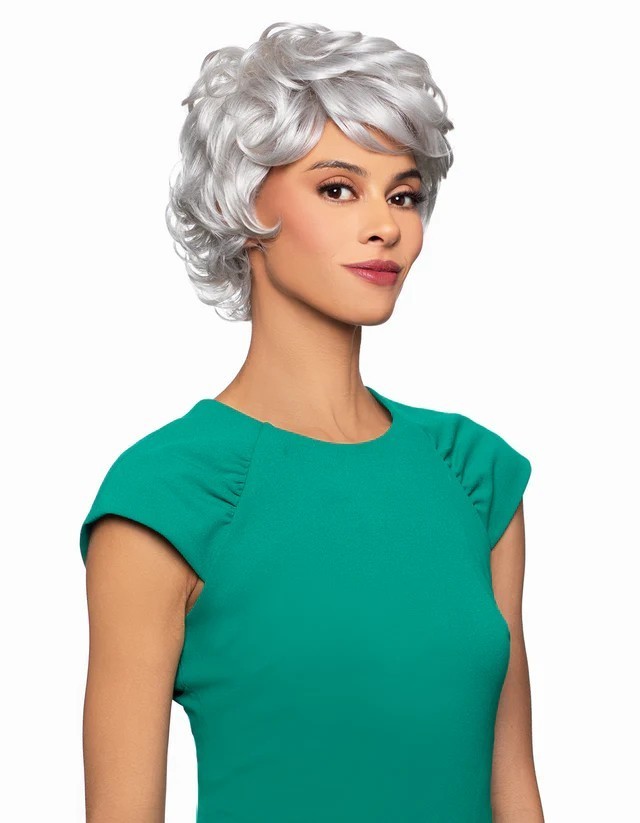 Foxy Silver BLOSSOM Wig, Stylish and Natural-Looking Synthetic Wig