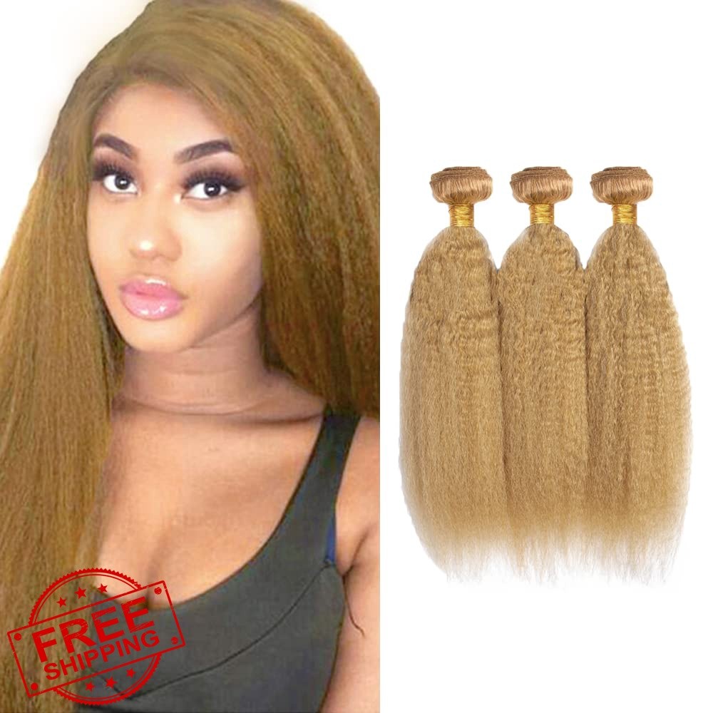 GtaiiReu 20-24″ #27 Blonde Yaki Bundles