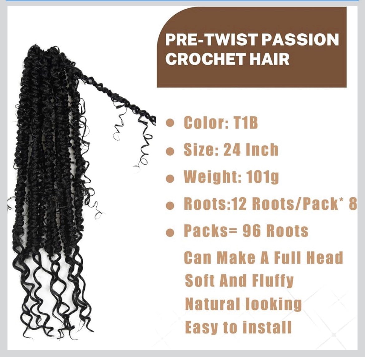 passion twist crochet hair