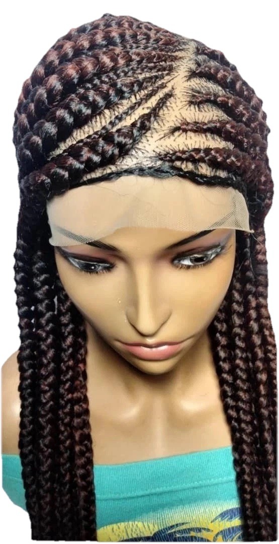 Braided Wig. Large Cornrow Braids. Full Lace With Baby Hair