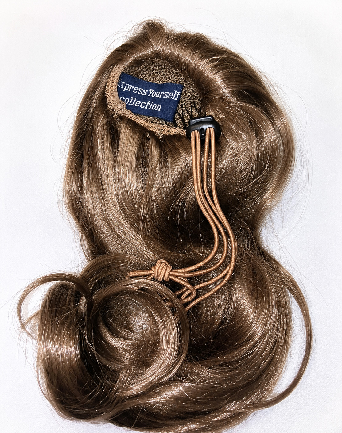 New Pageant Dark Blonde Real Human Hair Wavy Ponytail Glam Volume High Quality