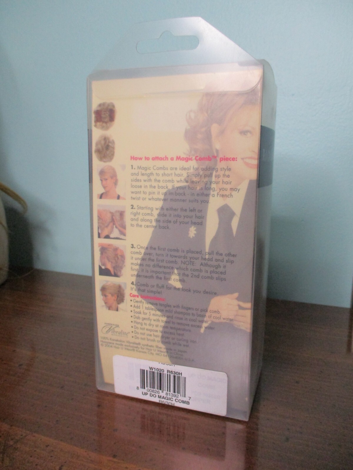 4″ dark brown mix two large comb topper WIGLET by RAQUEL WELCH / HAIR-U-WEAR
