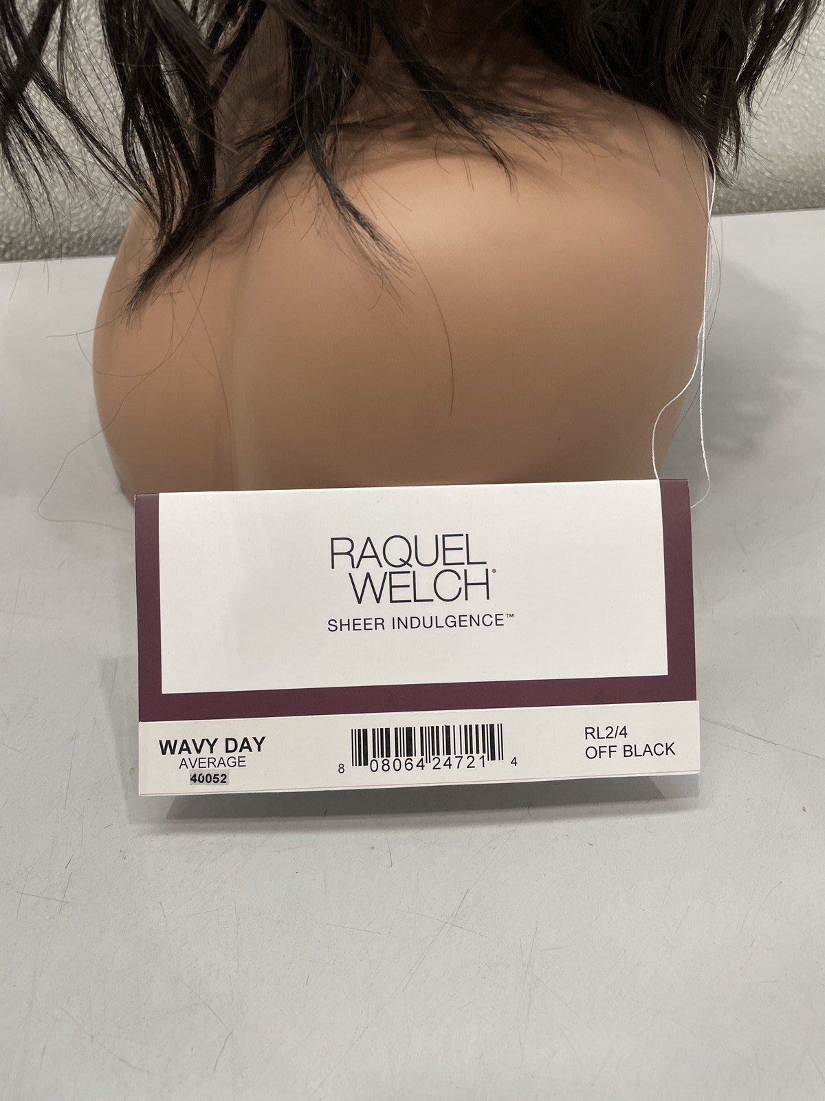 Raquel Welch Wavy Day Synthetic Lace Front Mono Top Wig, RL2/4 Off Black
