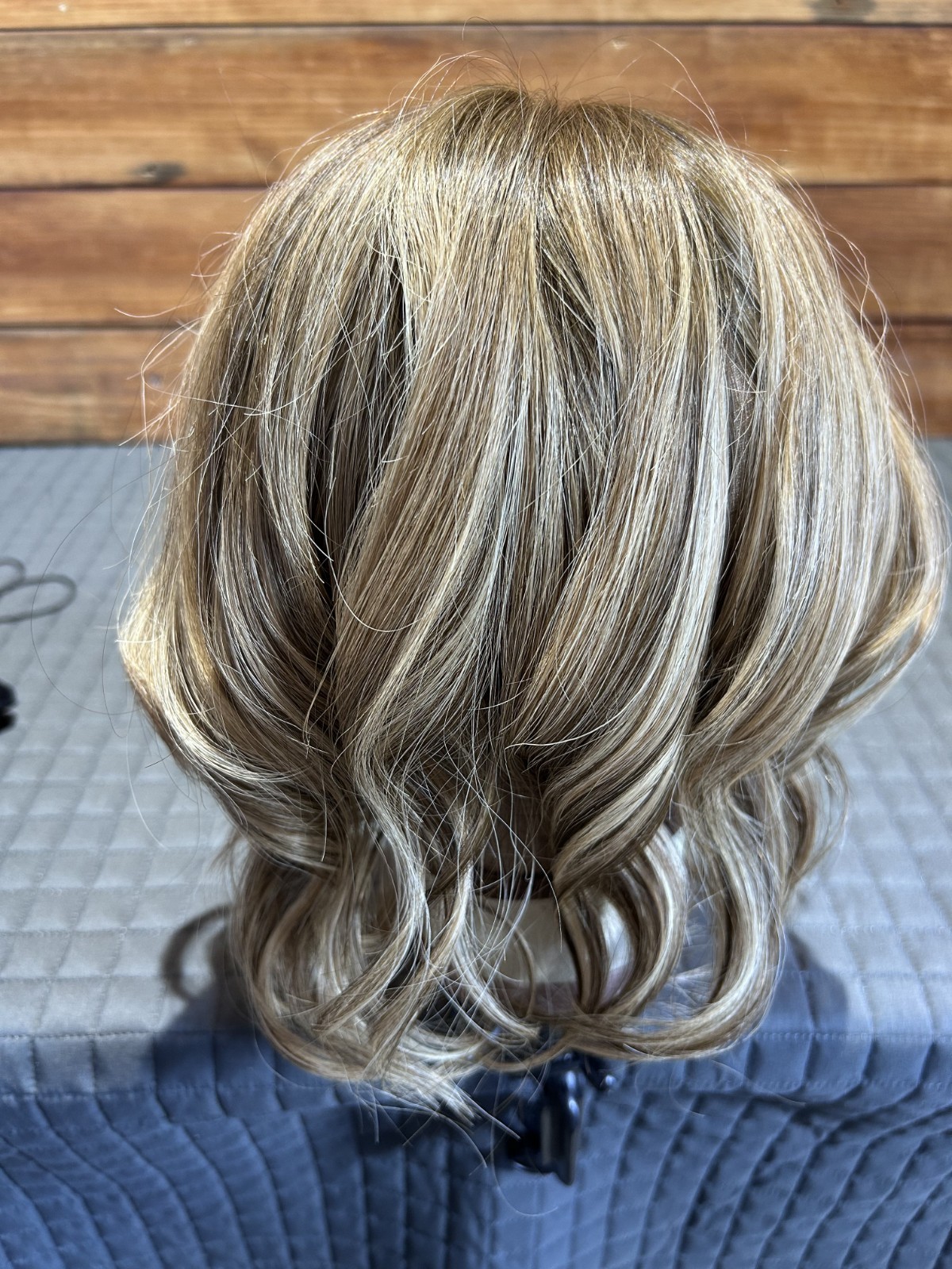 Human hair volume topper made by Blush Hair supply. 100 % real human hair