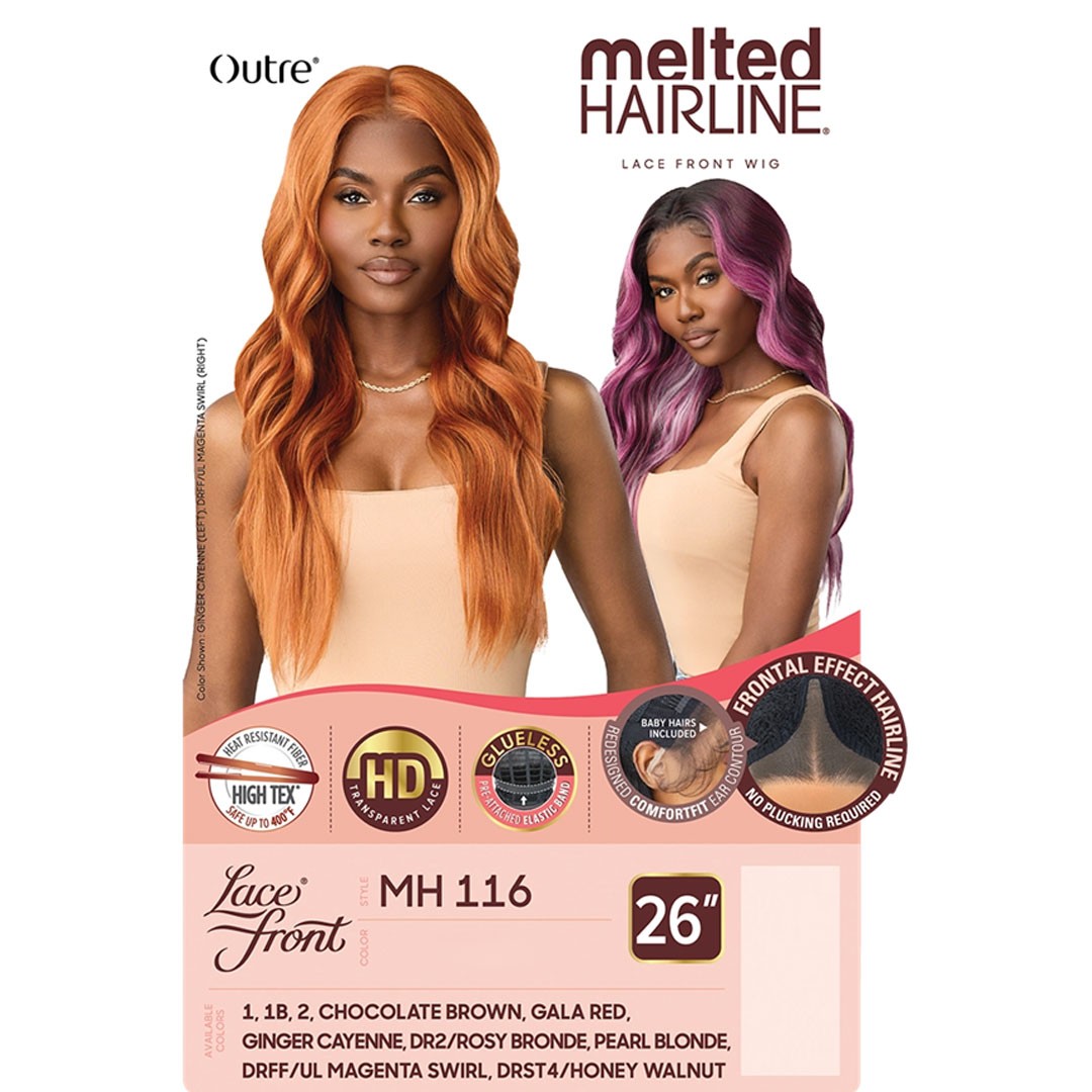 Outre Melted Hairline Synthetic Hd Lace Front Wig – Mh 116