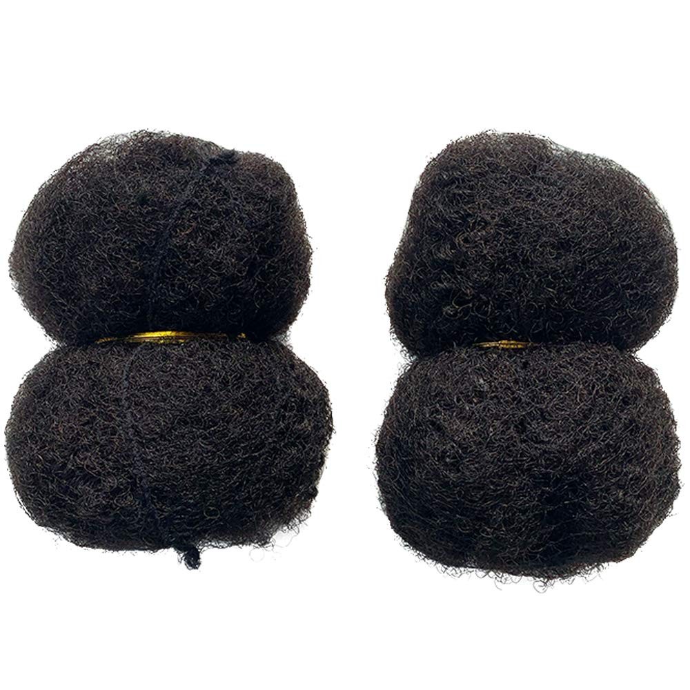 TIGHT AFRO KINKY Human Hair for Dreadlocks Locs Twist Natural Black 8 DISTINS