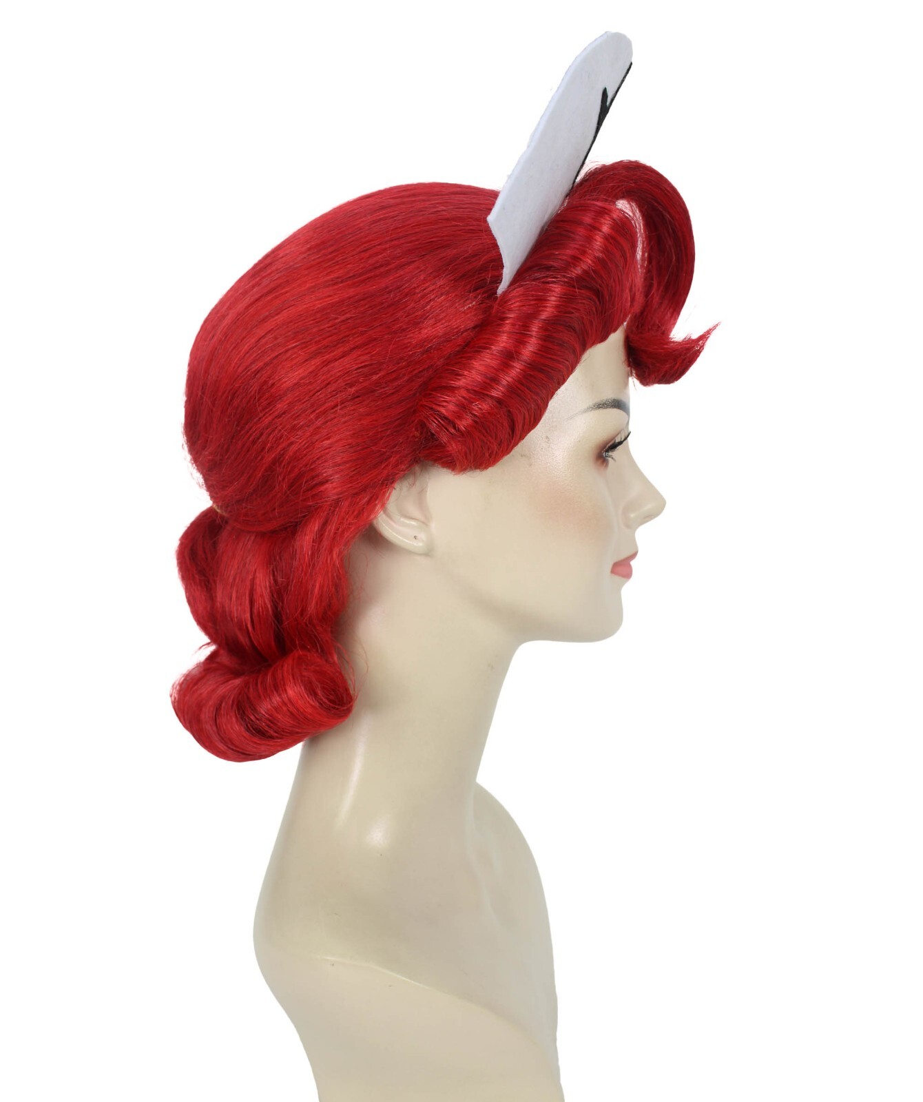 HPO Adult Unisex Dark Red Drag Queen Wig, Best for Halloween, Flame-retardant