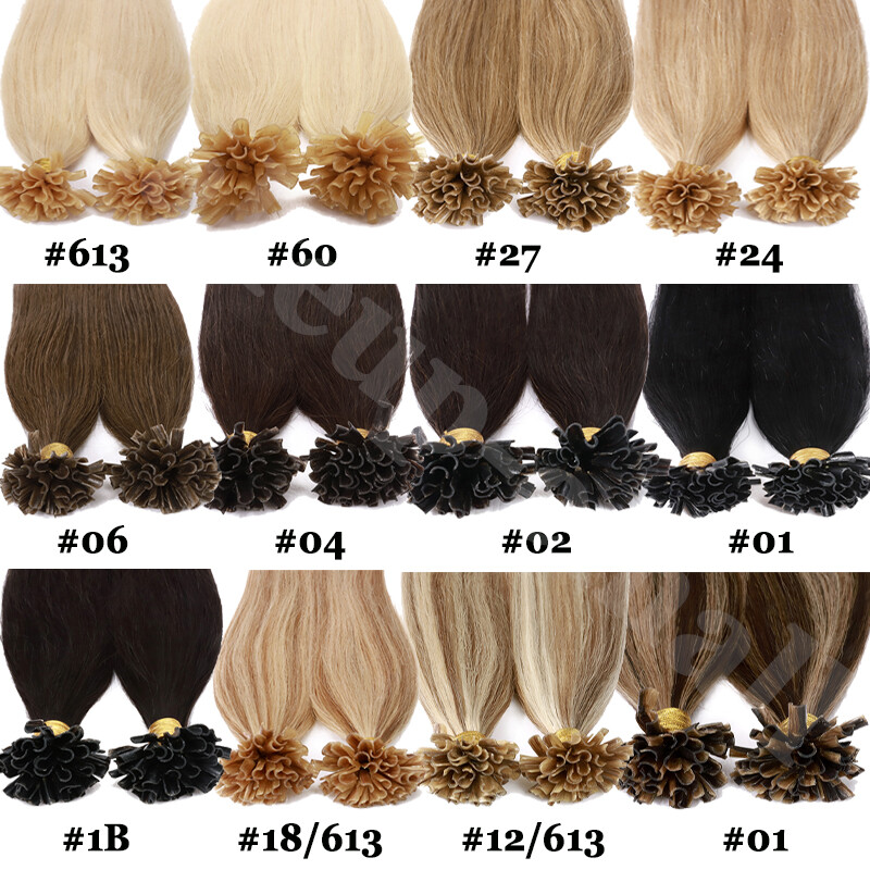 Pre-Bonded Nail U Tip Russian Remy Human Hair Extensions 150g Thick Full Head