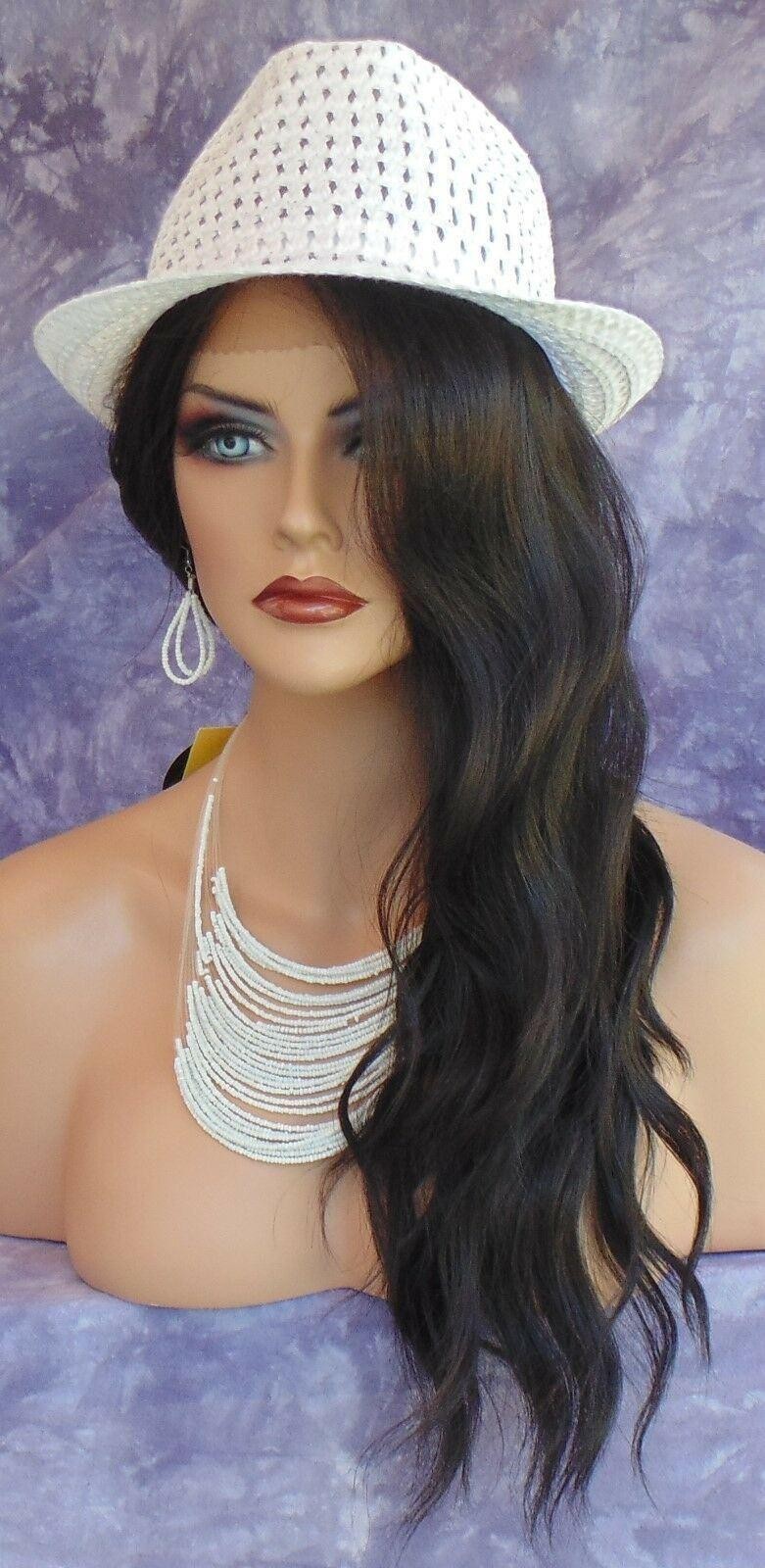 LACE FRONT HAND TIED EAR 2 EAR LACE HEAT FRIENDLY #2 DARK BROWN WIG US SELL 252