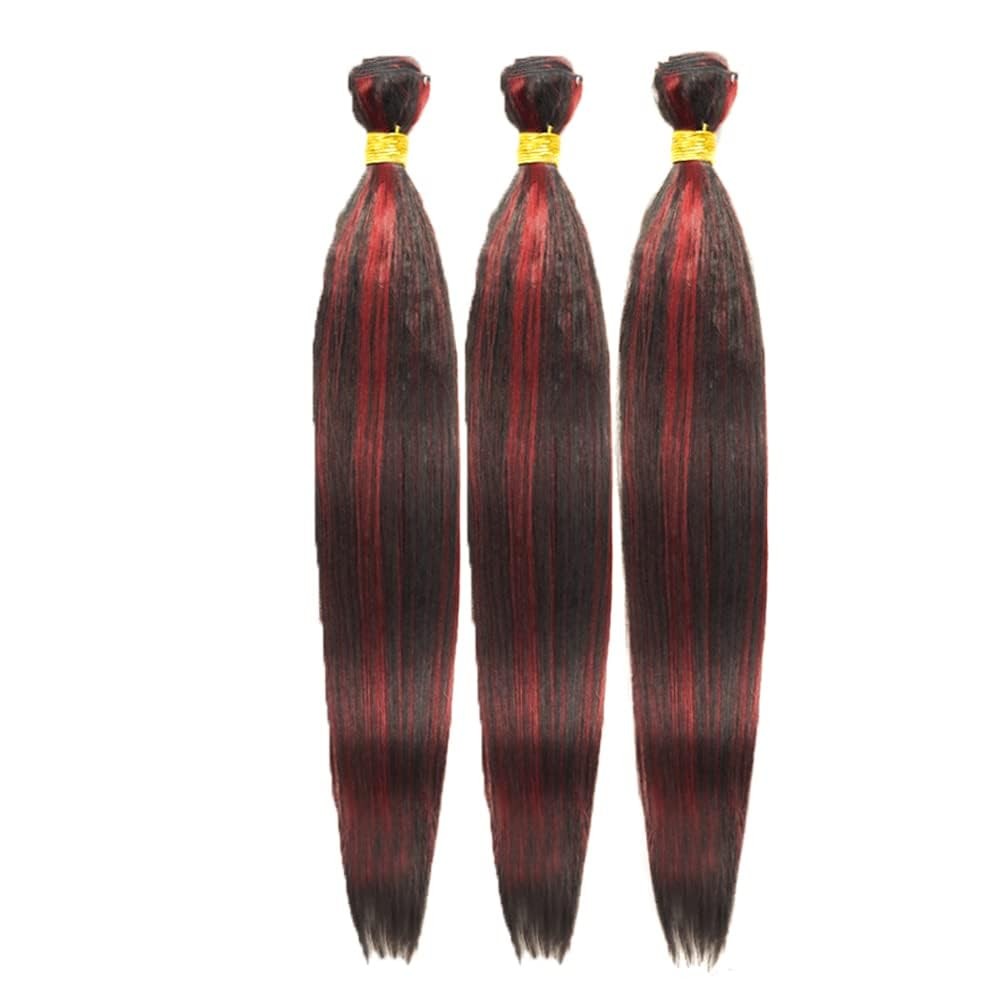 Peenoll Burgundy Body Wave Human Hair Bundles22 24 26 Inch P1B/99J Human Hair
