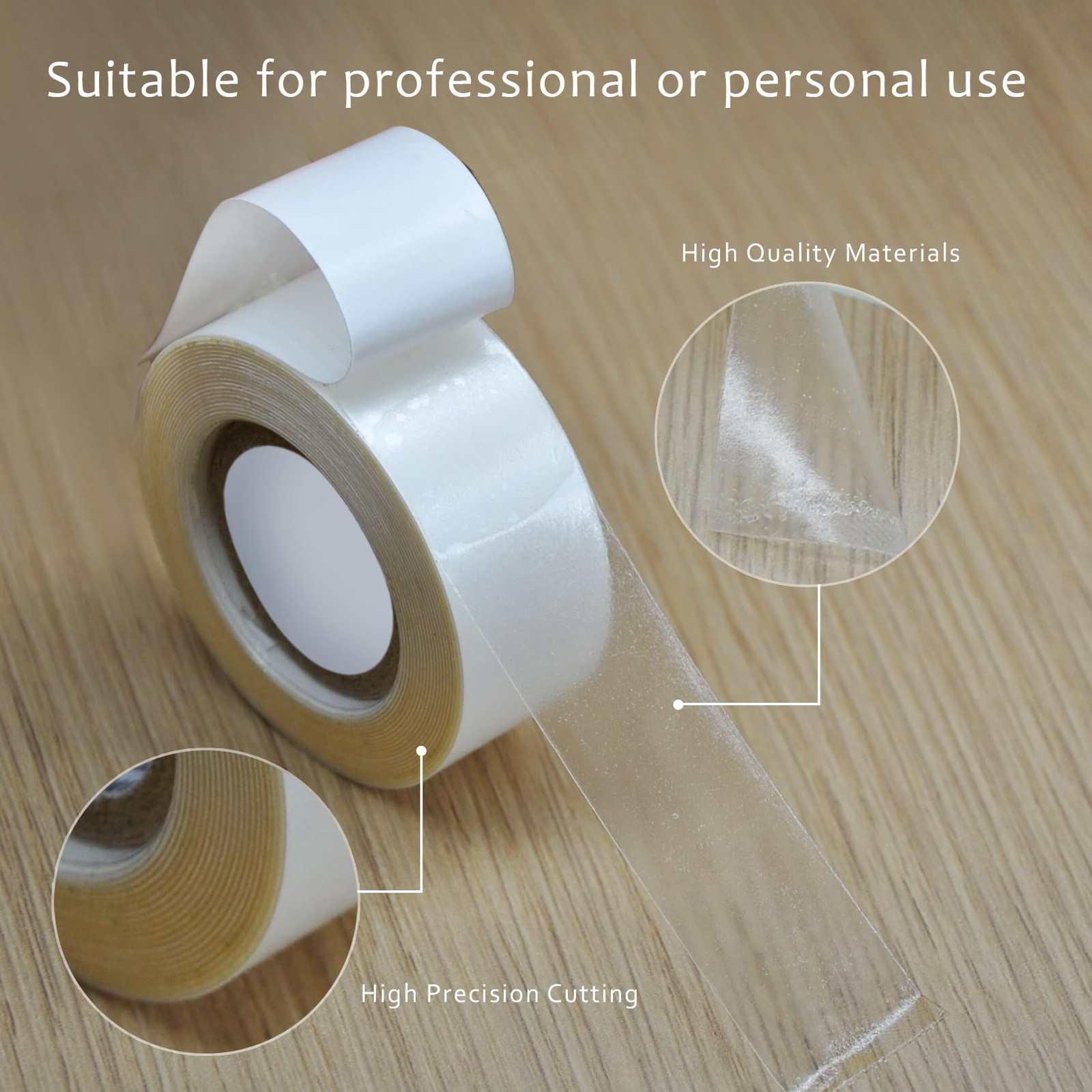 1″(2.54cm)*3Yards White Lace Front Wig Tape Roll Waterproof Strong Double Sid…