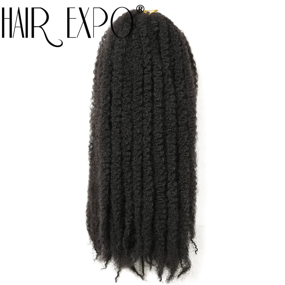 18 Inch Ombre Marley Hair Synthetic Braiding Hair for Afro Kinky Twist Braiding