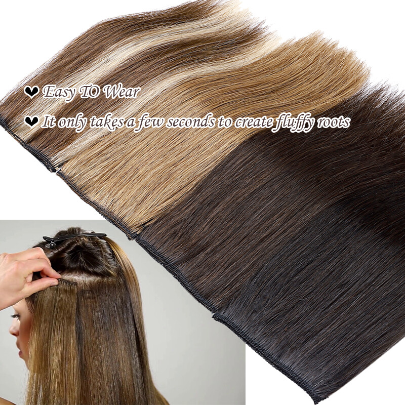 Short Clip in Toupee Base Hairpieces One Piece For Thicker Hair Extensions Women