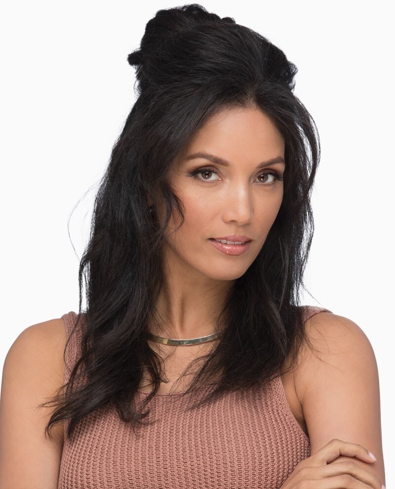 GLOW FRENCH 8 INCH WIG TOPPER Estetica REMI 100% HAND-TIED U PICK COLOR