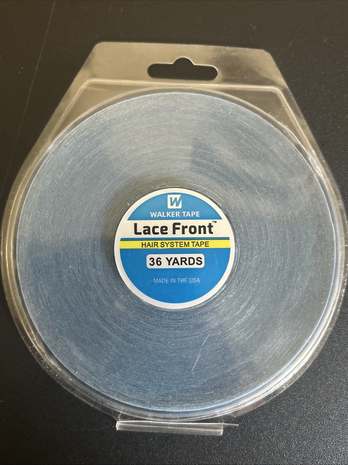 Walker Tape Lace Front Hair System Tape 1/4” x 36 Yards Blue Liner Sealed