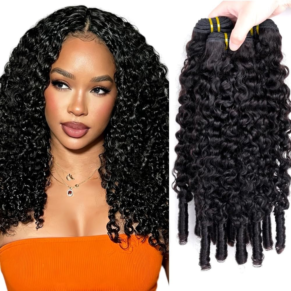Burmese Curly Hair Bundles 26-30 Inch Unprocessed Virgin Hair Weave 3 Pack #1B