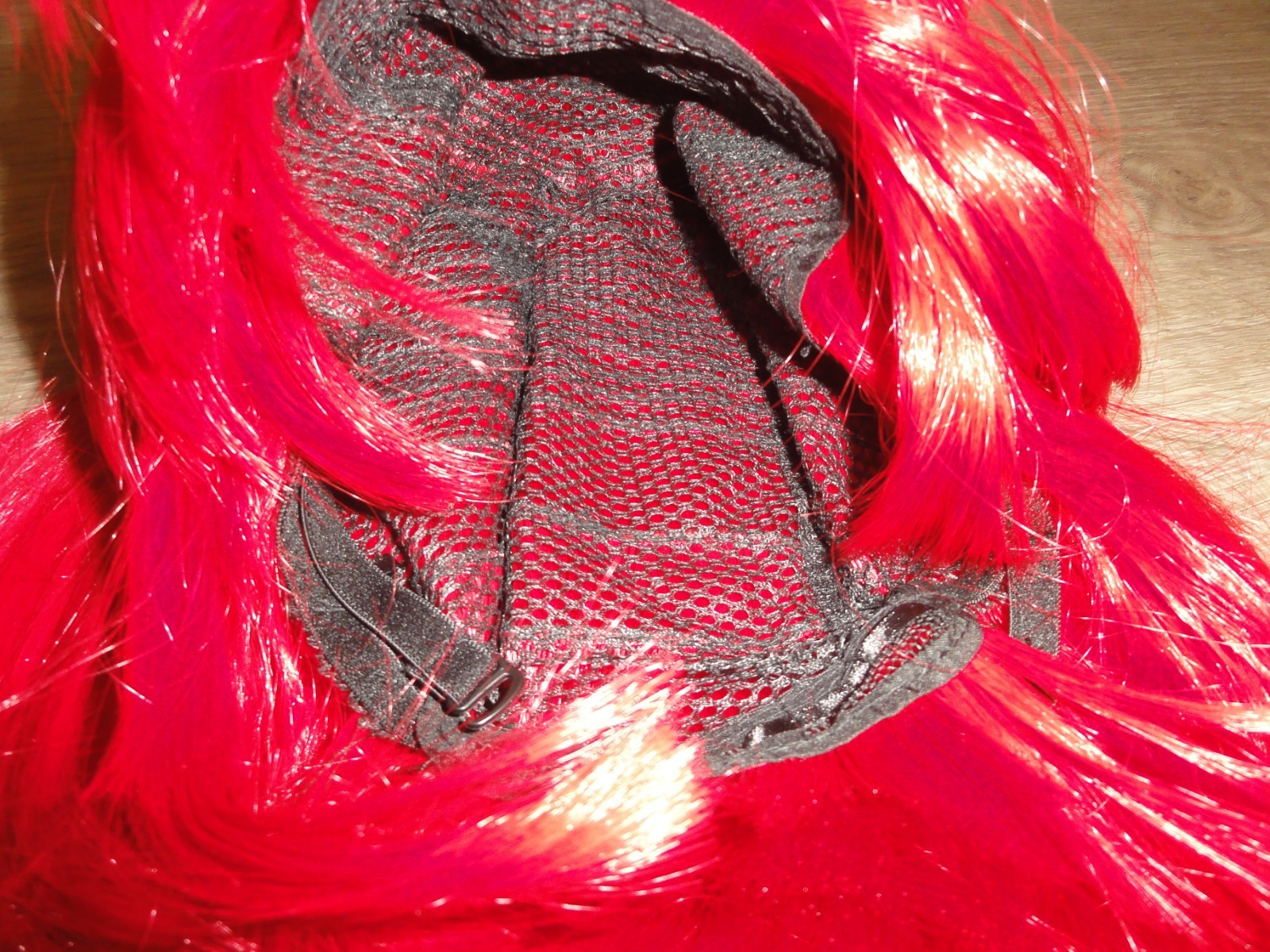 ! NEW ADULT 12 INCH BRIGHT RED SHORT STRAIGHT BOB WIG WITH BANGS & WIG CAP