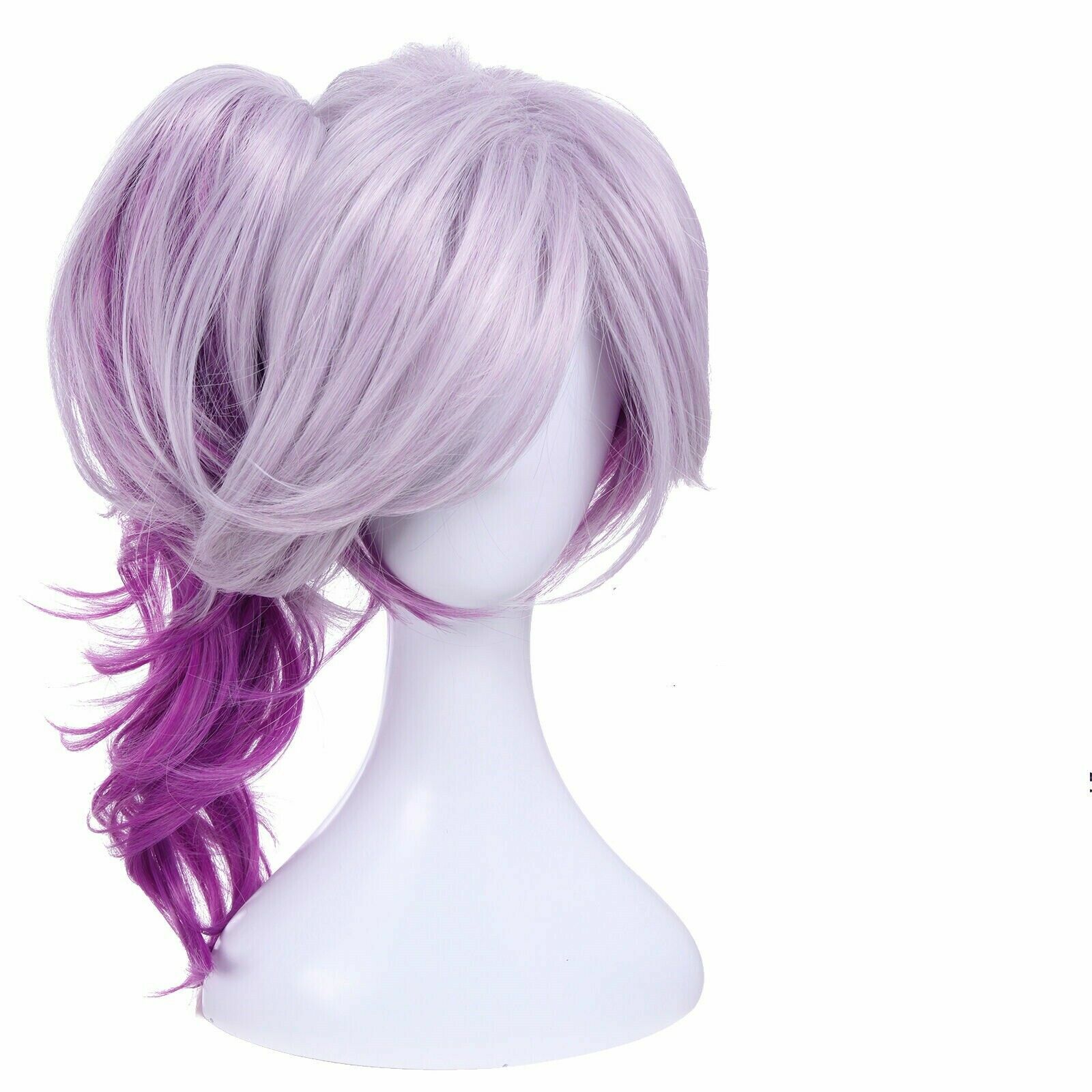 For Cosplay Elementalist Lux Ultimate Skin The Dark Gradient Wavy Purple Wig