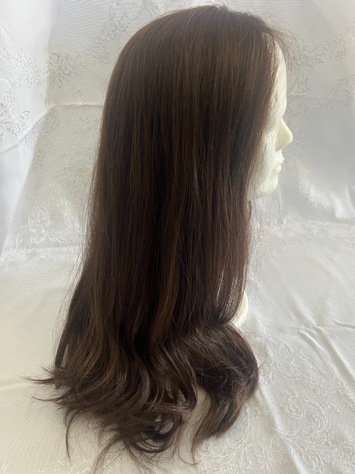 Pre Owned RX 21″ Lace Top Human Hair Wig for Women – Brown