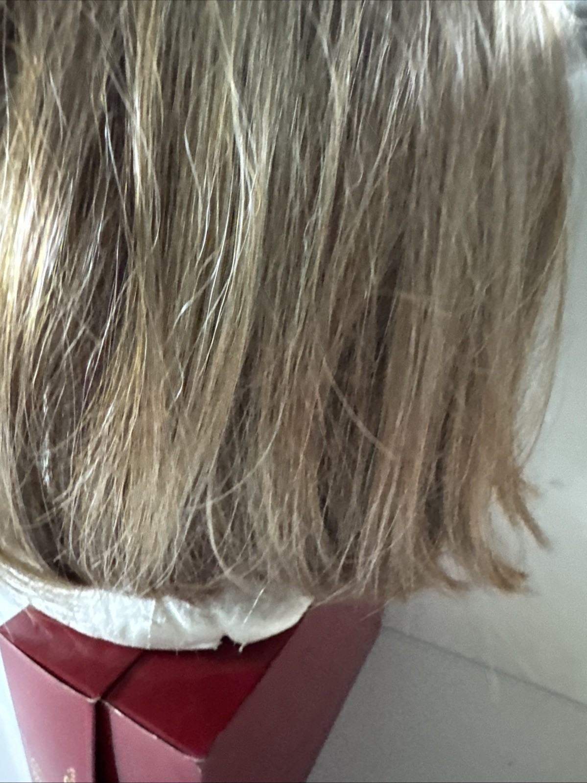 Rene of Paris Synthetic Wig Short Bob with Bangs Blonde Highlighted