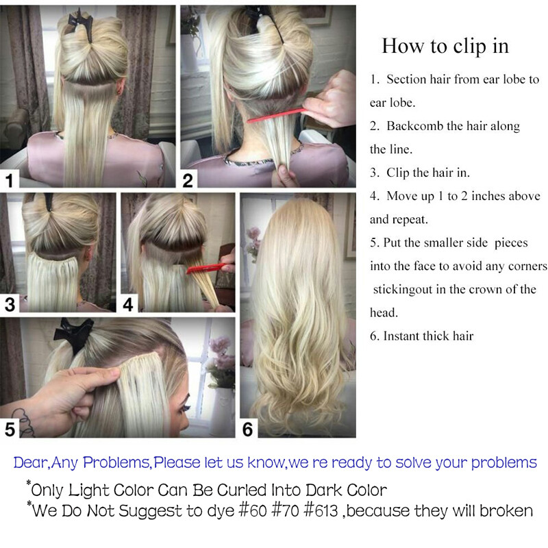 NEW DOUBLE WEFT Clip in Remy Human Hair Extensions Real Thick Full Head Balayage