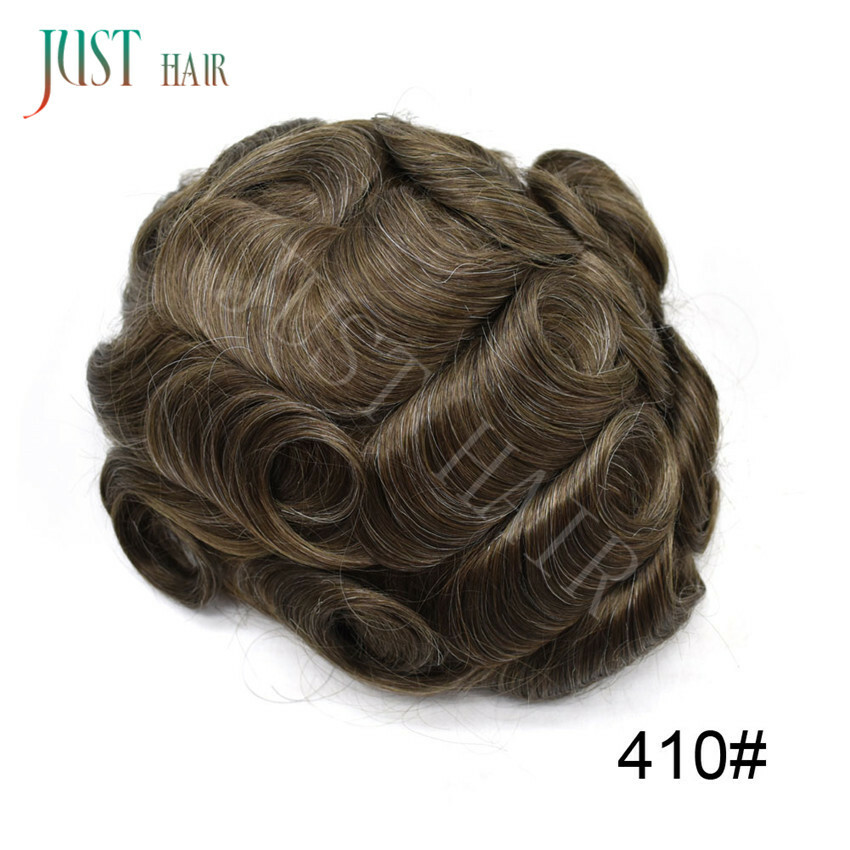Men Toupee Hairpiece Full French LACE Basement Wig Human Hair Replacement System