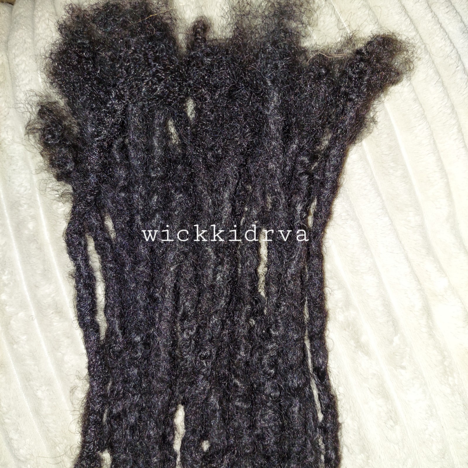 60 5in -6in Handmade Loc Extensions 100% Human Hair | Wickkidrva