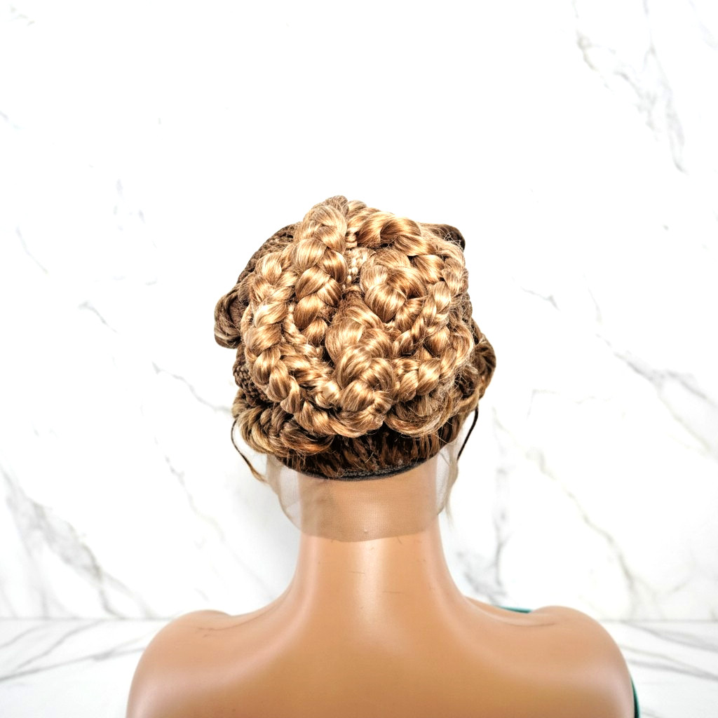 Braided Wig. Large Cornrow Braids. Full Lace with baby hair