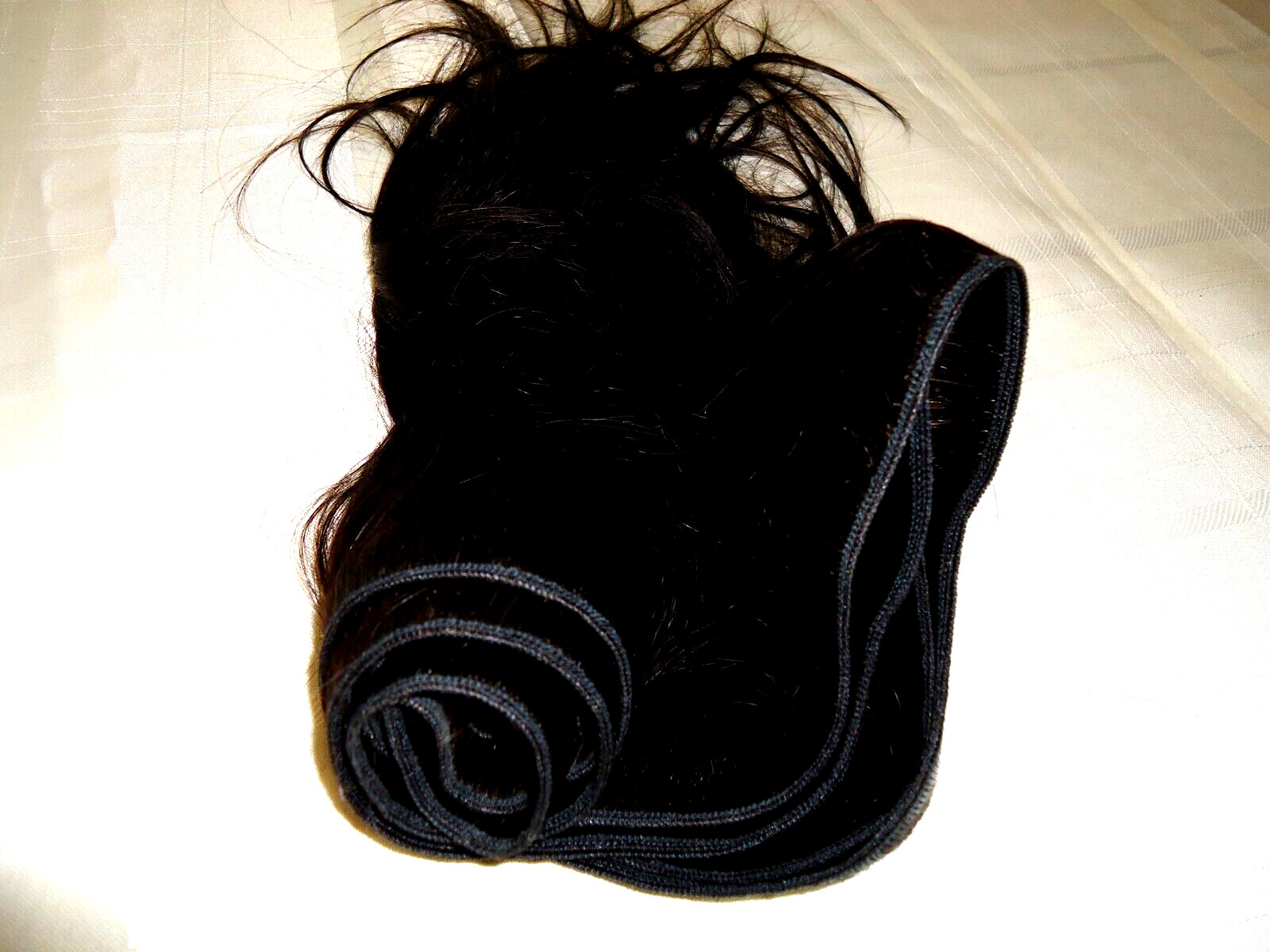 Fashion Straight Hair Extensions Natural Black/Brown 1pc Remy Human Hair
