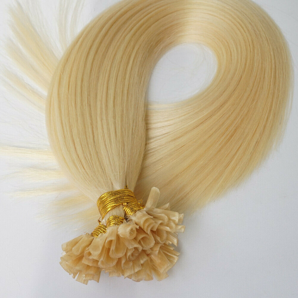 Pre-Bonded U Tip Hair Extensions Fusion Nail Tip Remy Human Hair Balayage 1g/s