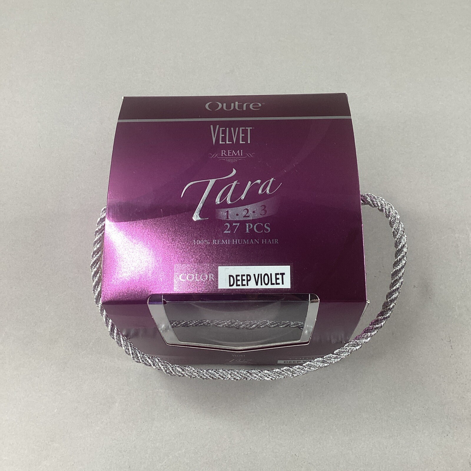 Tara 1-2-3 27PCS Closure Included #Deep Violet 100% Remi Human Hair
